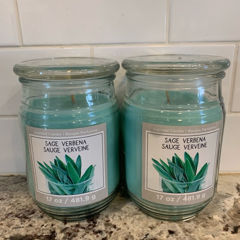 Sage candle set